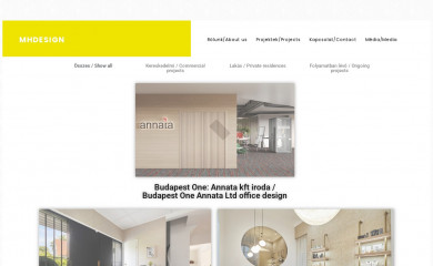 mhdesign.hu screenshot