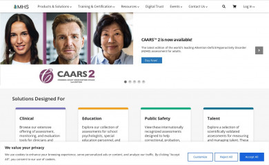 mhs.com screenshot
