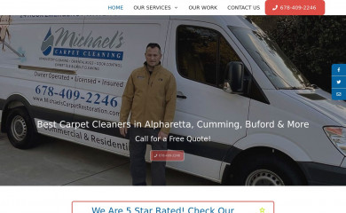michaelscarpetrestoration.com screenshot