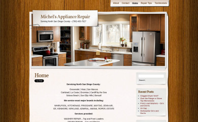 michaelsappliancerepair.com screenshot
