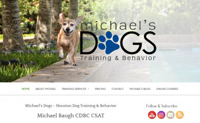 michaelsdogs.com screenshot
