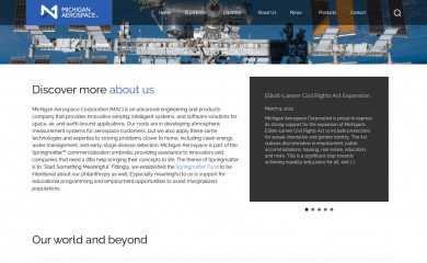 michiganaerospace.com screenshot