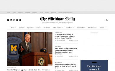 michigandaily.com screenshot