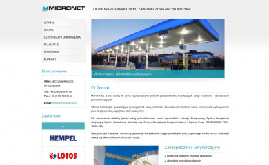 micronet.com.pl screenshot