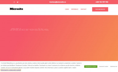 microsite.cz screenshot