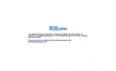 miamiseaquarium.com screenshot