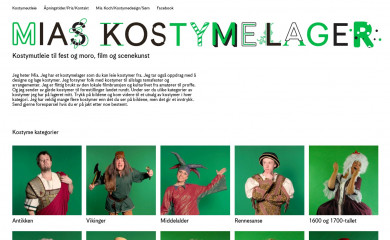miaskostymelager.no screenshot
