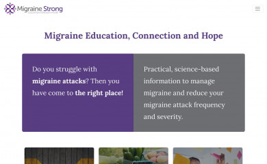 migrainestrong.com screenshot