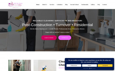 midmomomscleaning.com screenshot