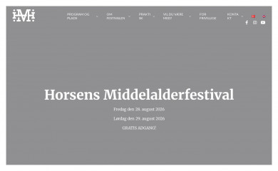 middelalderfestival.dk screenshot