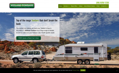midlandtowbars.com.au screenshot