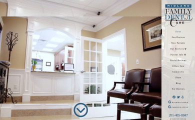 midlandfamilydental.com screenshot