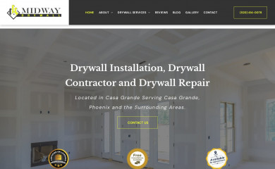midwaydrywall.com screenshot