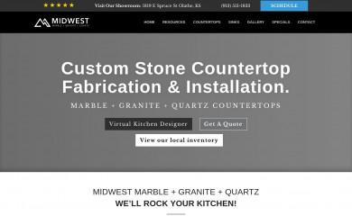 midwestmarbleandgranite.com screenshot