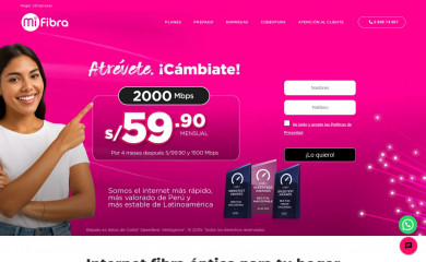 mifibra.pe screenshot