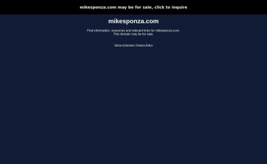 mikesponza.com screenshot