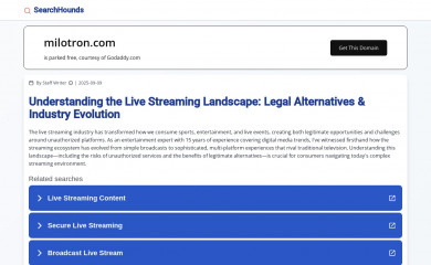 milotron.com screenshot
