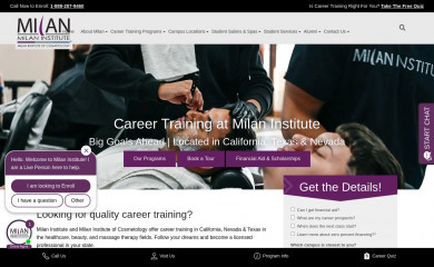 milaninstitute.edu screenshot