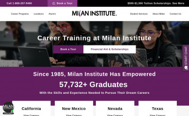 milaninstitute.edu screenshot