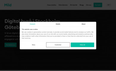 https://www.mildmedia.se/ screenshot