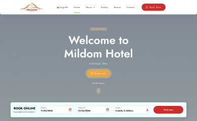 mildomhotel.az screenshot