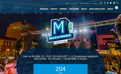 mileofmusic.com screenshot