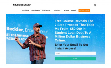 http://milesbeckler.com screenshot