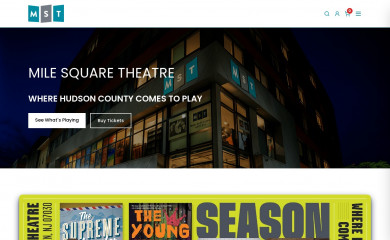 milesquaretheatre.org screenshot
