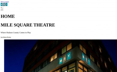 milesquaretheatre.org screenshot