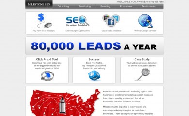 https://www.milestoneseo.com/ screenshot