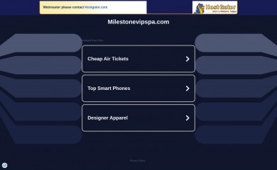 milestonevipspa.com screenshot