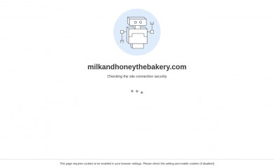 milkandhoneythebakery.com screenshot