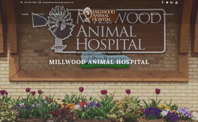 millwoodanimalhospital.com screenshot