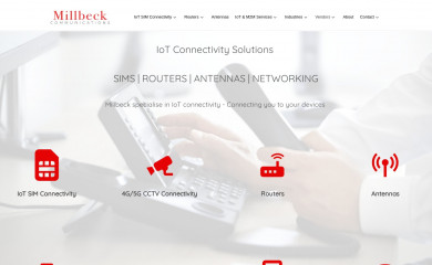 millbeckcommunications.co.uk screenshot