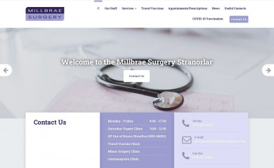 millbraesurgerystranorlar.com screenshot