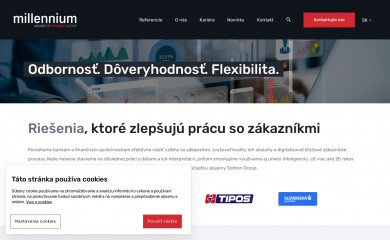 millennium.sk screenshot