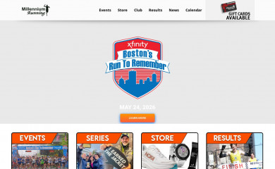millenniumrunning.com screenshot