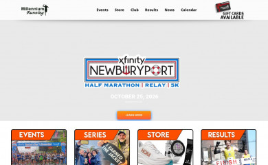 millenniumrunning.com screenshot