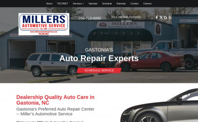 millersautomotiveservice.com screenshot