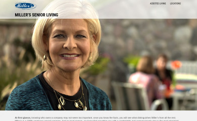 millersseniorliving.com screenshot