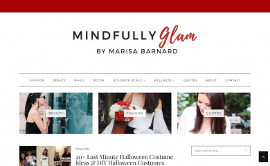 mindfullyglam.com screenshot