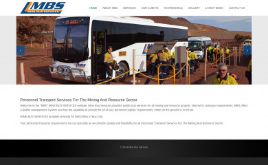 minebusservices.com.au screenshot
