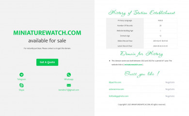 miniaturewatch.com screenshot