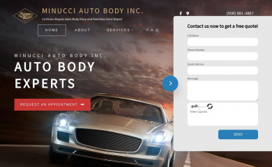 minucciautobody.com screenshot