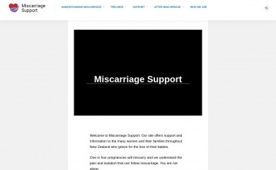 miscarriagesupport.org.nz screenshot