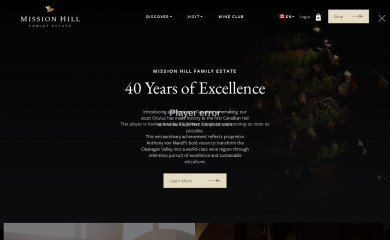 missionhillwinery.com screenshot