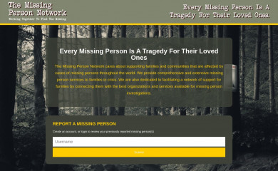 missingperson.network screenshot