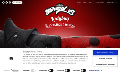 miraculousliveshow.com screenshot