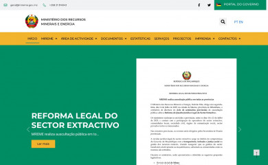 mireme.gov.mz screenshot