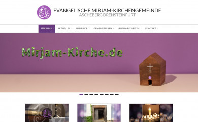mirjam-kirche.de screenshot